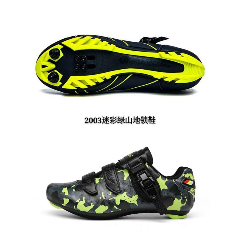 Spring and Summer New Lock Shoes Cycling Shoes Luminous Men's and Women's Bicycle Power Shoes Hard-soled Mountain Cycling Sports Shoes