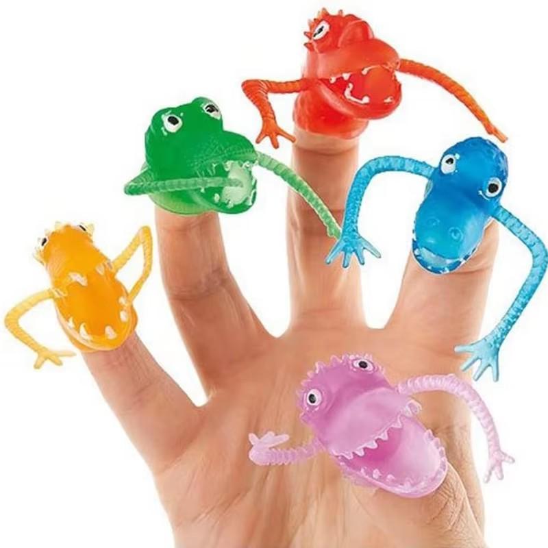 Interesting 10Pcs Dinosaur Finger Puppet Children'S Girls' Birthday Party Favorite Novelty Gift Birthday Gift Children'S Guests