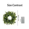 3D 30cm Horseshoe Grass Wreath Home Decor Artificial Green Plant Living Room Wall Hanging Wedding Scenery Props