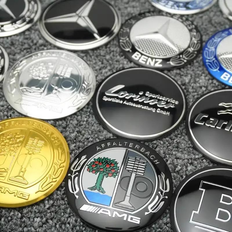 GLC GLB 4ks 56mm Samolepka emblému středového krytu kola auta Pro Mercedes Benz AMG GLE GLS CLS GLC CLA GLA GLK ML C197 R231 W167 W247