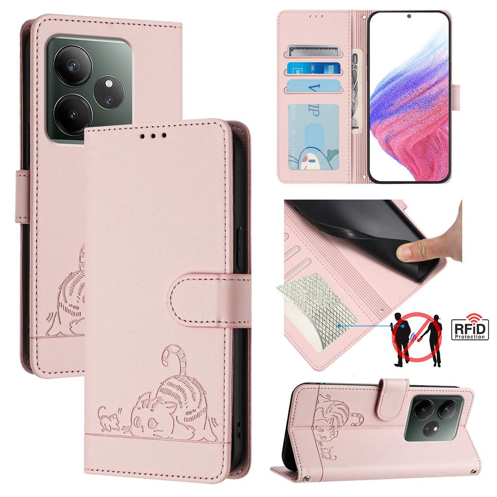 Luxury Magnetic Flip Leather Wallet Case For Realme GT7 Pro Racing GT6 GT5 GT3 Neo6 SE Neo5 Shockproof Stand Cover