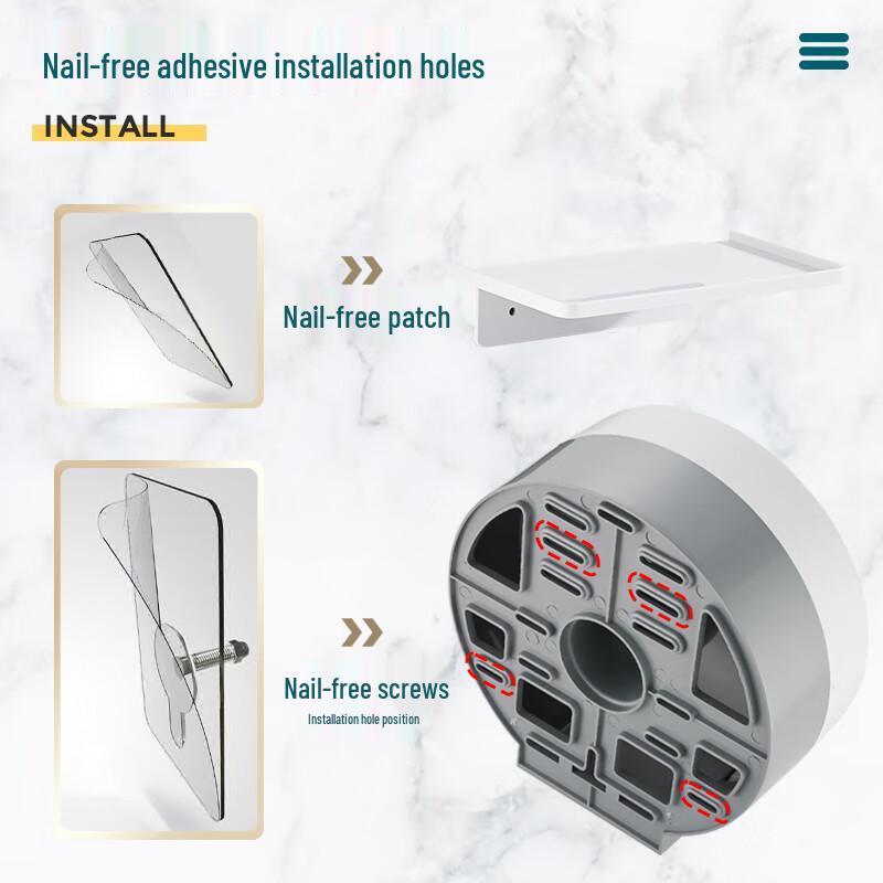 Aige Hotel Bathroom Wall-Mounted Large Roll Paper Dispenser