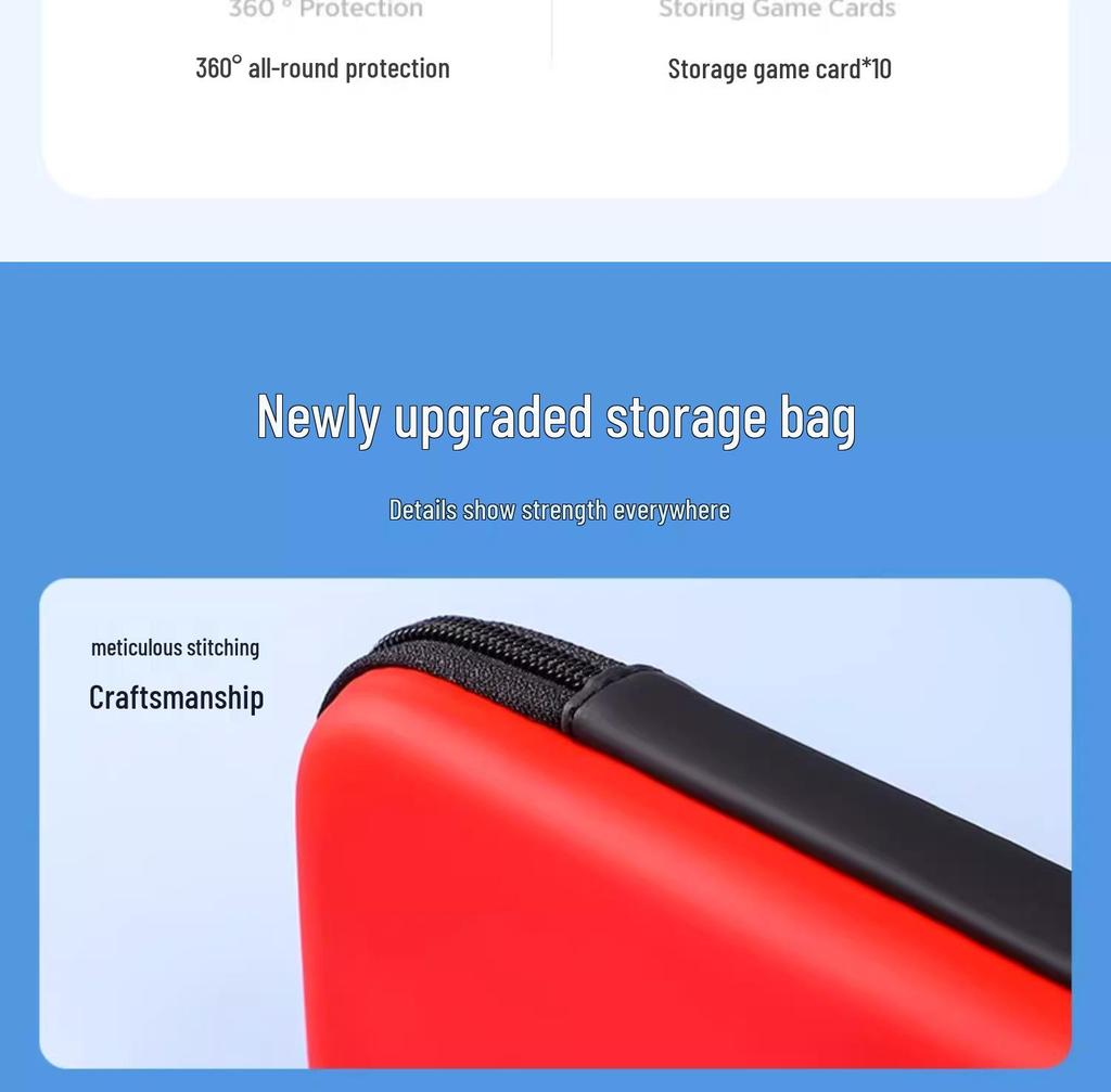 Switch OLED Protective Hard Shell Storage Case for Console and Accessories