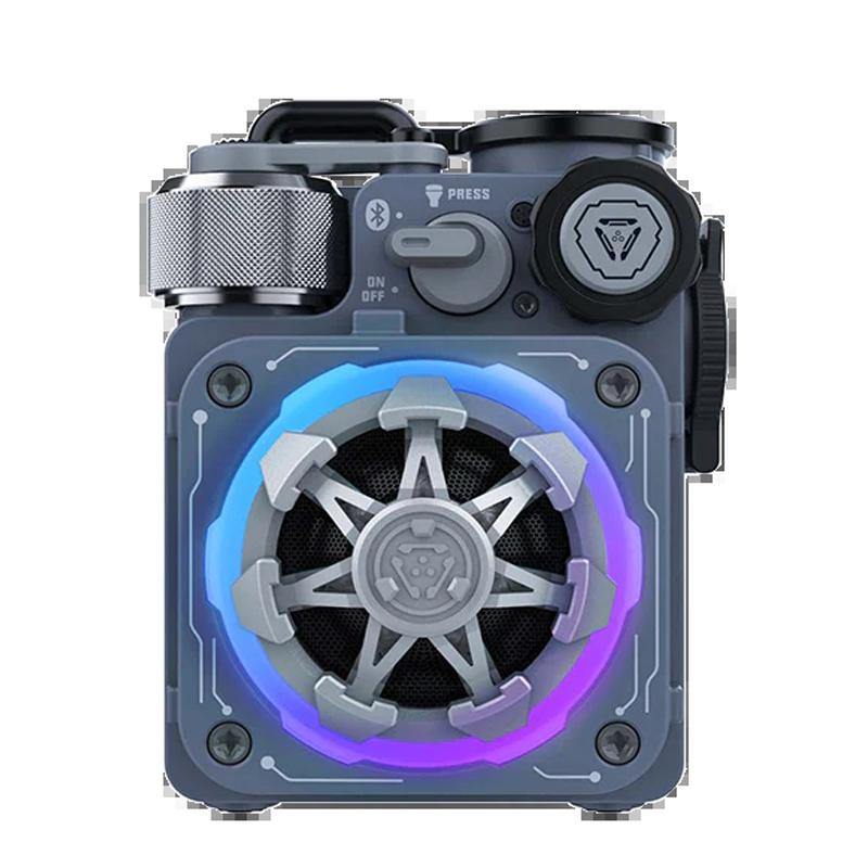 Muzen Cyber Cube-Pro Bluetooth Speaker, Bluetooth 5.0, Portable Speaker with Fidget Spinner, Crystal Clear Sound with RGB Led