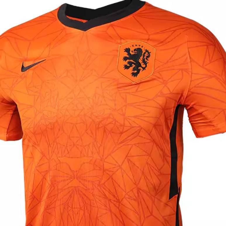Nike Komfortabel V-hals Hjemmefansutgave Kortermet Jersey Barnetopper Oransje Svart CD1044-819