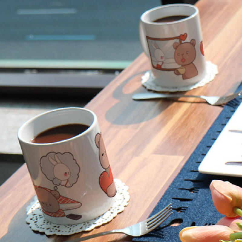 tf575-Design Mug 2p-Love at First Sight Bear