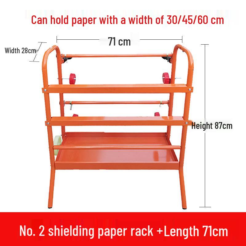Mobile Multifunctional Paint Masking Paper Holder & Cutter Stand