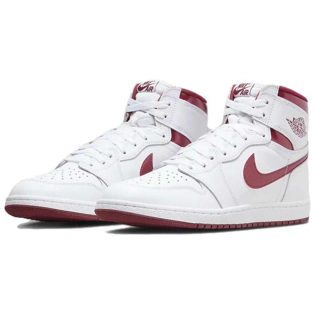 Buty Unisex Air Jordan 1 Retro High 85 OG Metallic Burgundy Białe Team-Red BQ4422-161