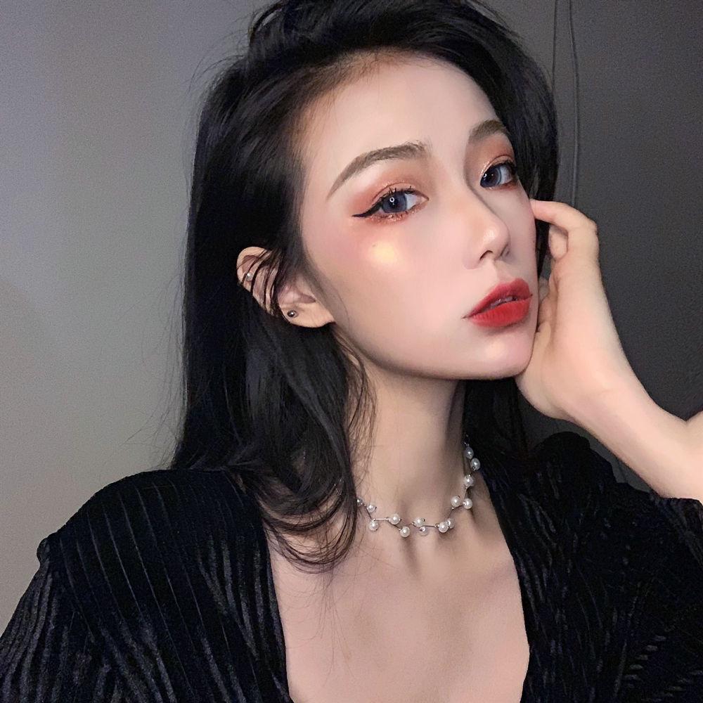 Simple Pearl Tree Branch Clavicle Choker Necklace