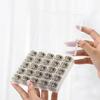 25Pcs/Set Sewing Machine Spool Box 25 Slot Transparent Plastic Storage Box, Suitable for Household Sewing Accessories