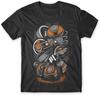 Headphones Men T Shirt Tee Black