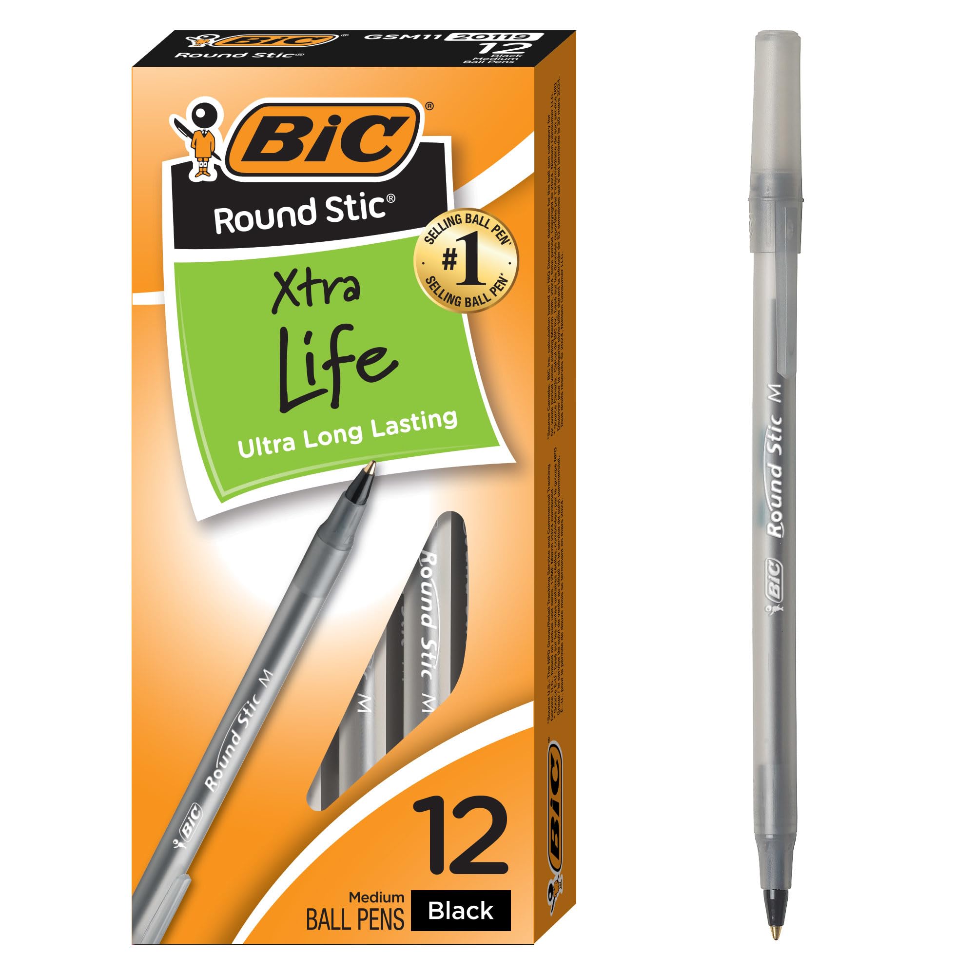 

BIC Round Tip Pen чёрный
