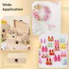 3-Piece Simple Wooden Handicraft Box Set - Unfinished with Hinges and Latches, Rectangular DIY Storage Box, Holiday/Birthday Gift, Home Decoration