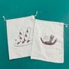 Yousheng Drawstring პურის ჩანთა მრავალჯერადი გამოყენებადი თეთრეულის პურის შესანახი ჩანთა ხელნაკეთი პურის პურის კონტეინერი გაუფერულებული საკვები მშრალი ხილის ჩანთა სამზარეულოს გაჯეტები