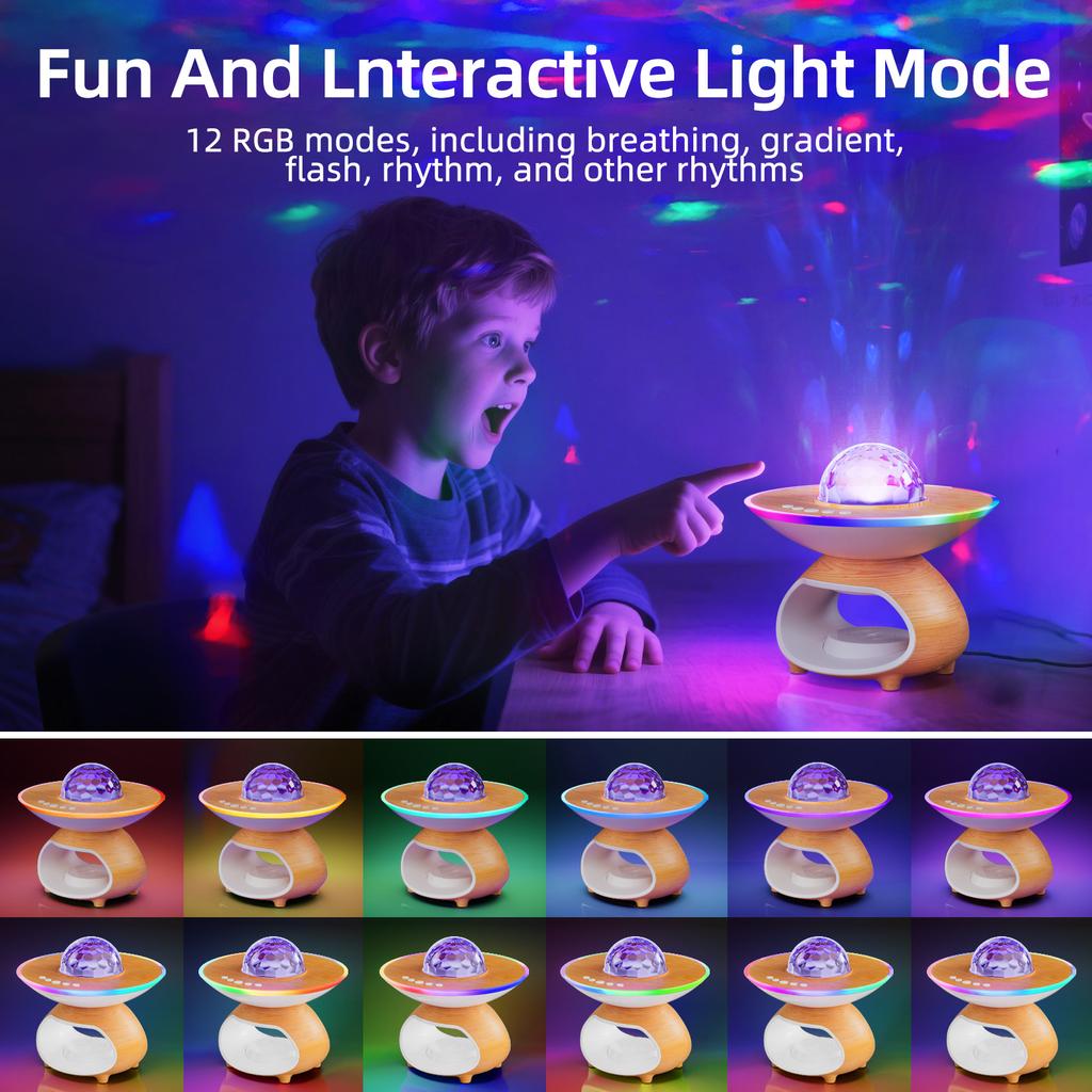 Kreatives Mobiles Kabelloses Lade Nachtlicht Schlafzimmer Schreibtisch Schreibtischlampe Wohnheim Bett Projektionsbeleuchtung