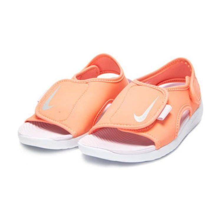 Nike Sunray Adjust 5 V2 GS Crimson Bliss Kids Sneakers Orange Light-Violet Metallic-Platinum DB9562-602