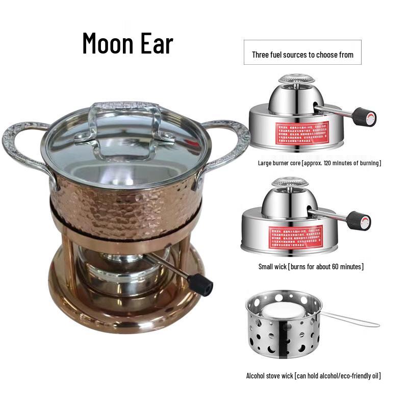 Miss Yizi Three-Layer Steel Single Person Hot Pot Set Single Person