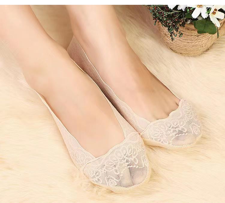 Women's Plus Size Summer Lace Boat Socks - Breathable, Super Thin & Versatile