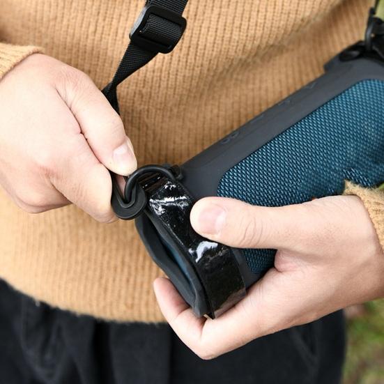 Silicone Protective Sleeve with Shoulder Strap Fastener Tape Anti-drop Design Storage Case
