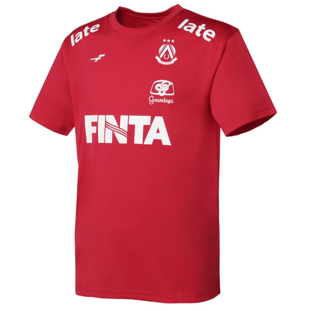 FINTA Soccer Short Sleeve Practice FT4441 Size M Men's Shirt, (7100), Red,