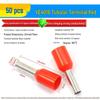European Tubular Wire Connectors: VE0508, 7508, 1008, 1508, 2508 Pin Terminals