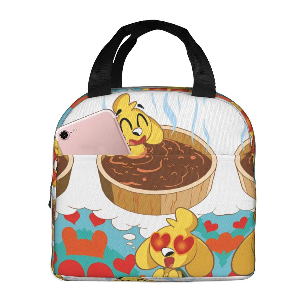 Custom M-Mikecracks Insulated Lunch Bag for Women Men Portable Cute Thermal Cooler Lunch Box School