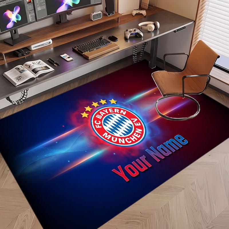 Tappeto Personalizzato Modello Bayern Monaco Stampa Nome Testo Morbido Antiscivolo Tappeto per Pavimento per Decorazione Interna Casa