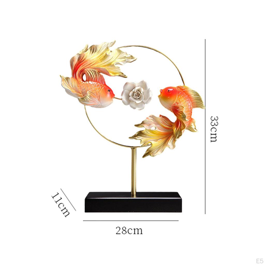 Fischstatue Heimdeko Akzent - Zeitgenössische Harzskulptur