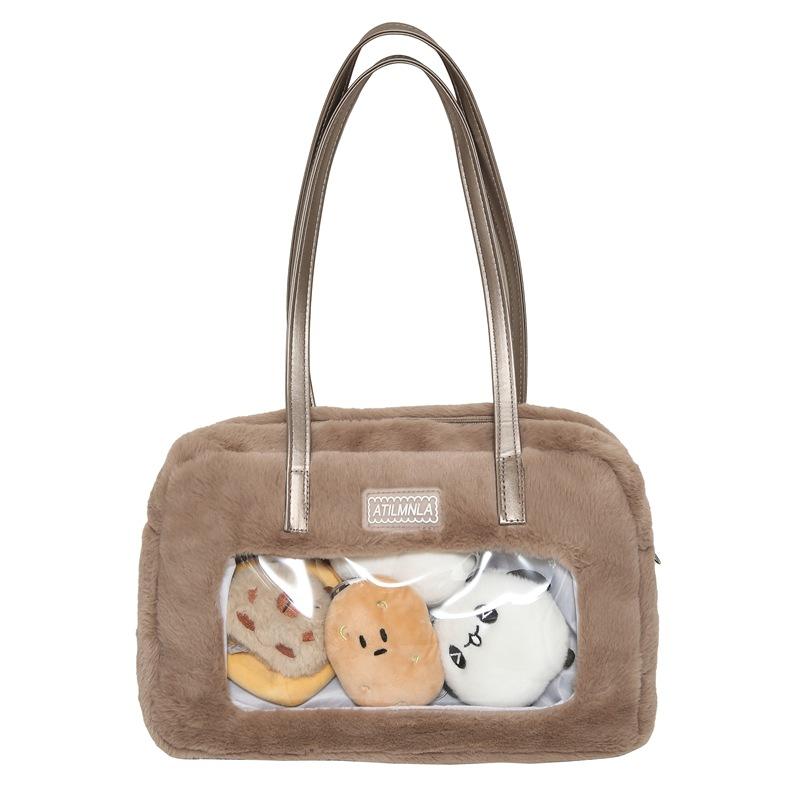 

Original bag handbag cute backpack Japanese two-dimensional cute cute pain bag 11-inch shoulder bag computer bag хаки