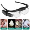 USB Rechargeable Reading Glasses Magnifier 1.5X 2.0X 2.5X 3.5X 4.5X With LED Magnifying Glasses HD Illuminated Magnifier