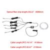 12V LED Car Opitcal Fiber Ambient Rainbow Lighting Kit Auto 6/8 Meters Optical Fiber String Atmosphere Lamp Trim