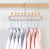 1pcs 9-Hole Wardrobe Storage Rack Multifunctional Foldable Clothes Drying Rack Storage Clothes Rack Space-saving Clothes Hanger