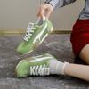 Scarpe da Ginnastica da Donna per Allenamento all'Aperto in Pelle PU Traspirante Antiscivolo Scarpe Sportive da Passeggio Casual Comode con Lacci Scarpe da Corsa Tennis per Donna