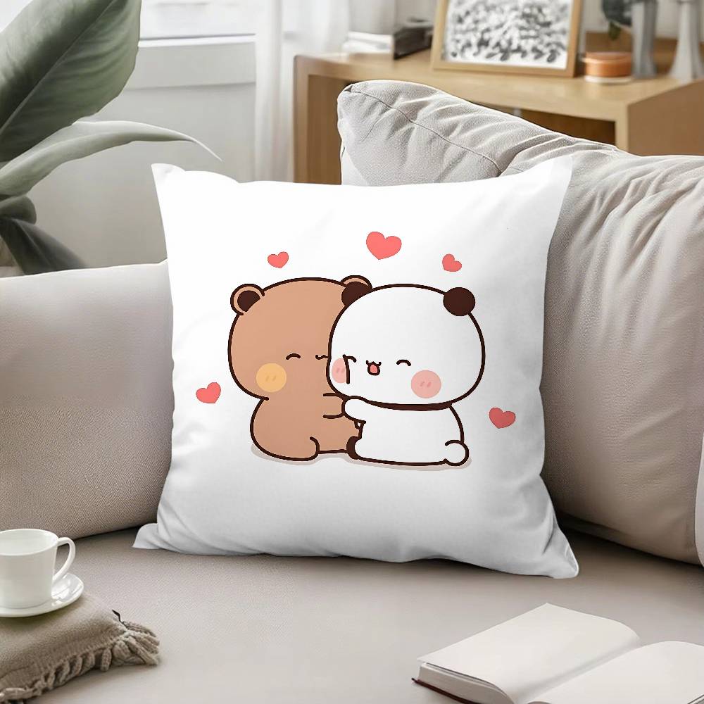 Cute DDudu Bubu Throw Pillow Covers Pattern Cushion Cover Suitable For Sofa Bedroom Car Pillow Cover