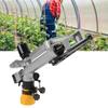 Farm Irrigation Sprinkler 18-36m Range Irrigation Sprayer Easy Install Aluminum Alloy Plastic 360 Degree Adjustable for Garden