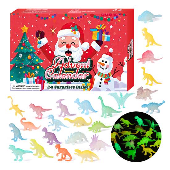 Christmas Advent Calendar with 24 Animal Figures Daily Countdown To Christmas for Kids Interactive Parent-Child Fun Gift Collection
