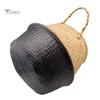Home Storage Bucket Toy Sundries Clothes Plants Basket Seagrass Weaving Foldable