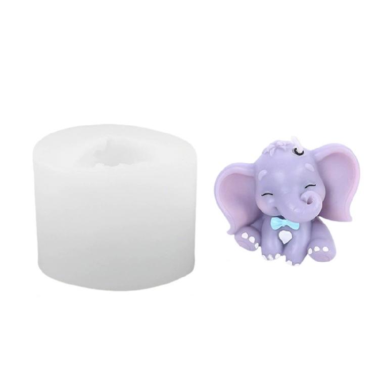 Wiederverwendbare Hitzebeständige Elefanten-Dekorationsformen, Design mit einfacher Entformung, Geeignet für Kerzenherstellung und Festival-Bastelarbeiten