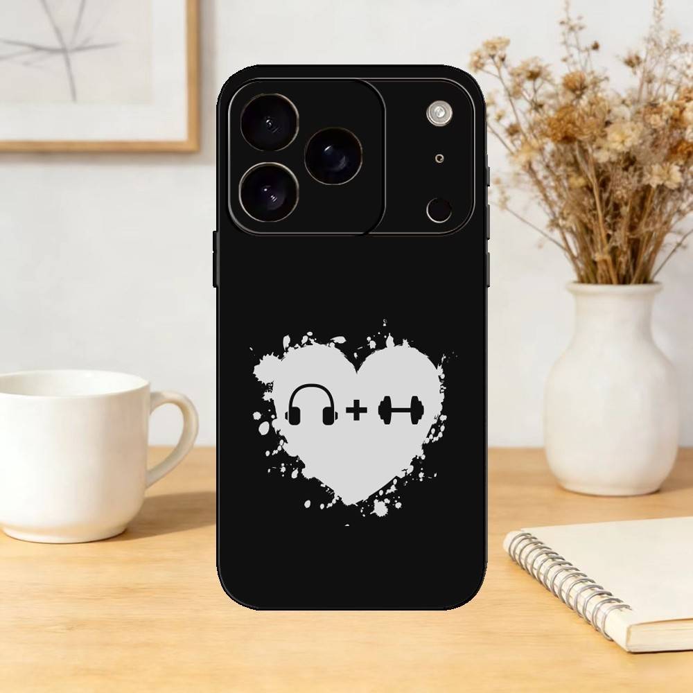 Gym Bodybuilding Never give up Phone Case Silicone black Soft For IPhone 17,16,15,14,13,12,11,SE,Plus Pro Max
