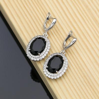 Party Ohrringe Mit Stein Schmuck Schwarz Stein Ohrringe Zubehör Für Frauen Dropshipping