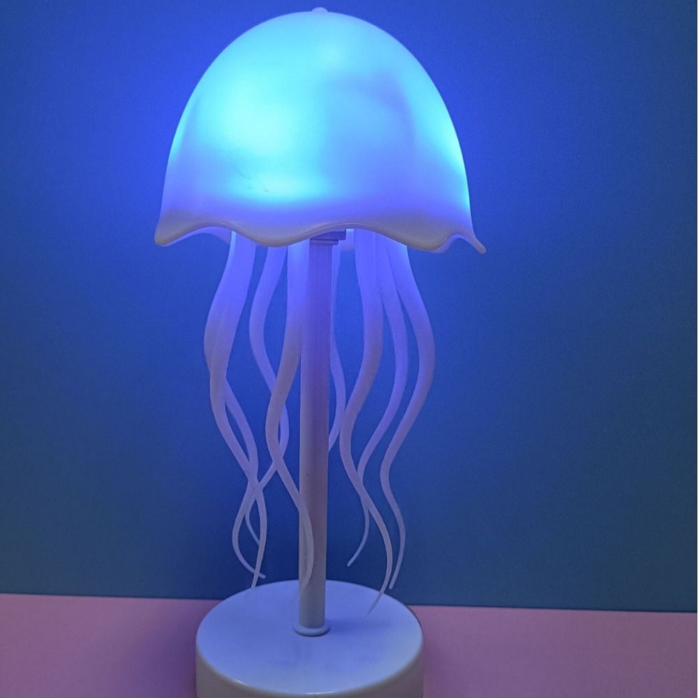 Warm/RGB Light Dynamic LED Night Light Cartoon Jellyfish Table Lamp  Outdoor