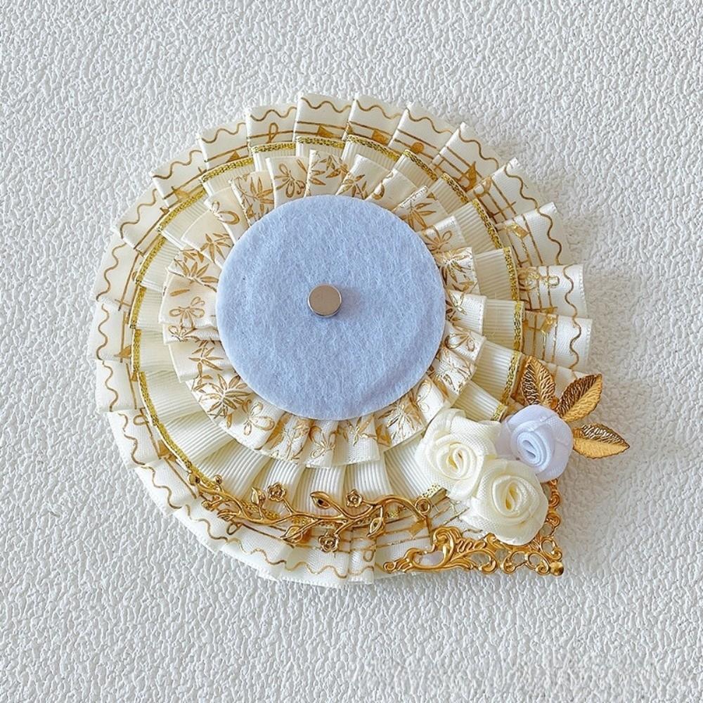 Lace Magnetic Anime Badge Holder Rose Ornate Ribbon Badge Flower Ita Bag Accessories