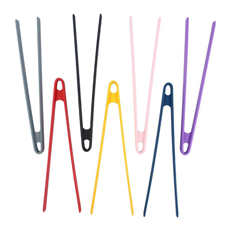 Silicone Food Toast Tongs Trivet Tongs for Kitchen Tongs Non-slip Cooking Clip Clamp BBQ Salad Tools Grill Kitchen Accessories