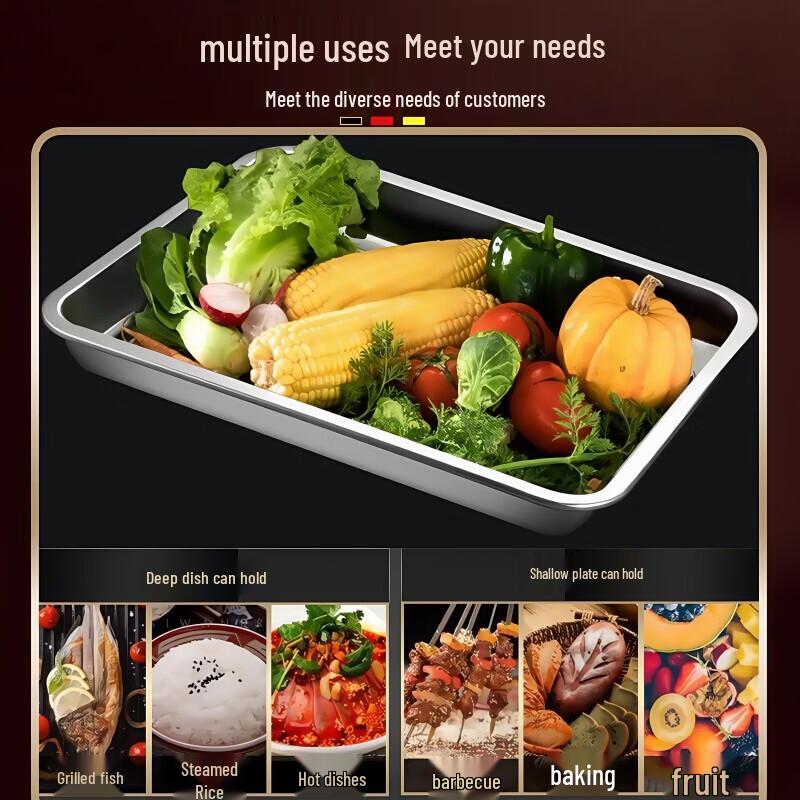 Zhuoliang 304 Stainless Steel Rectangular Serving Tray