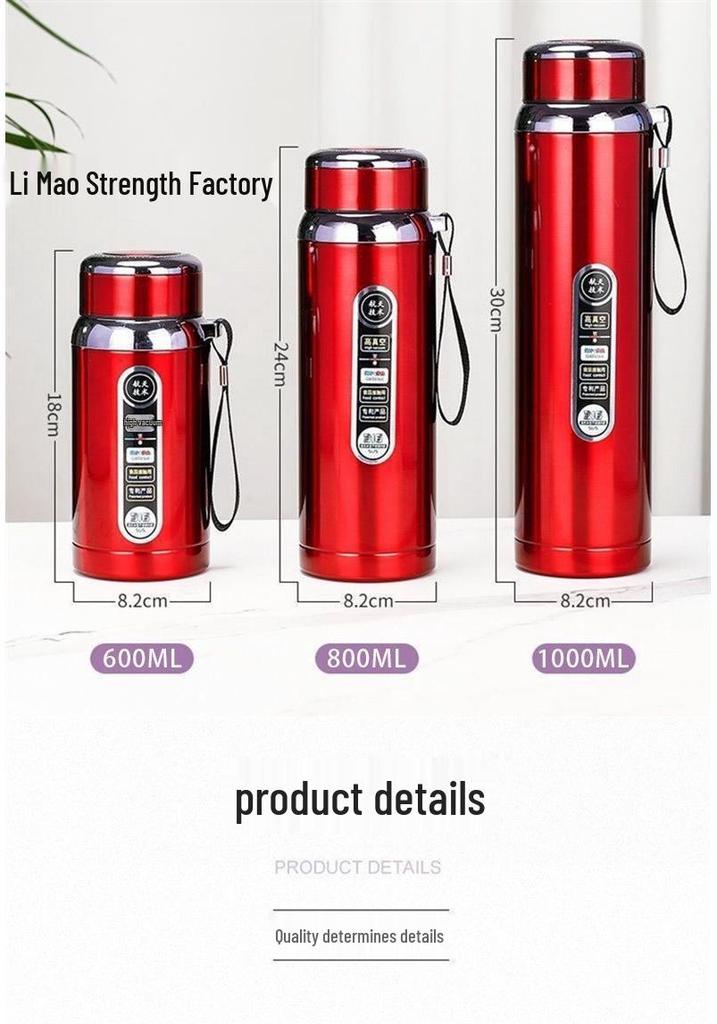 Portable Stainless Steel Insulated Water Cup for Men & Women - Large Capacity, Short, Stout, Ideal for Outdoor Sports & Car Use