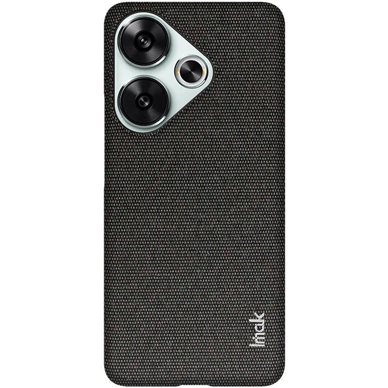 IMAK Ruiyi Series for Xiaomi Poco F6 5G/Redmi Turbo 3 5G Case Fabric Texture Leather+PC Phone Back Cover