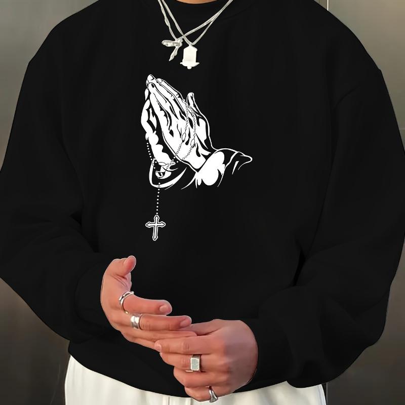 

Slim Fit Crew Neck Sweatshirt, Stretch Spandex , Wrinkle-Resistant XXL чорний