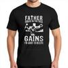 Men's Father Forgive Me For These Gains Funny Gym Motivational Cotton T-Shirt Reps Jesus Is My