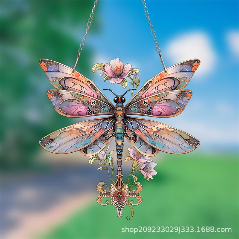 

Creative Painting, Acrylic, Butterfly Sun Catcher, Window and Door Hanging, Art Festival Scene Decoration, Pendant Hanging Decoration 15x15cm