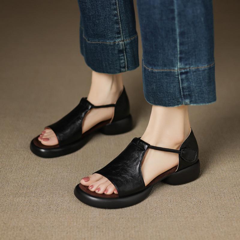 New women's one-pedal sandals casual beach sandals solid silver comfortable rubber sole large and small size women's shoes